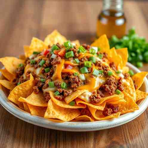 Loaded Nachos Recipe - Crispy Chips & Beef